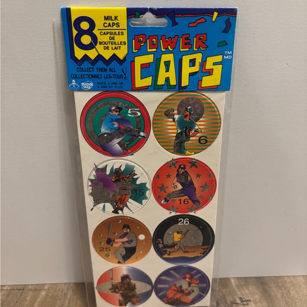 Vintage 90s ThinkWay Toys Power Caps, Pogs